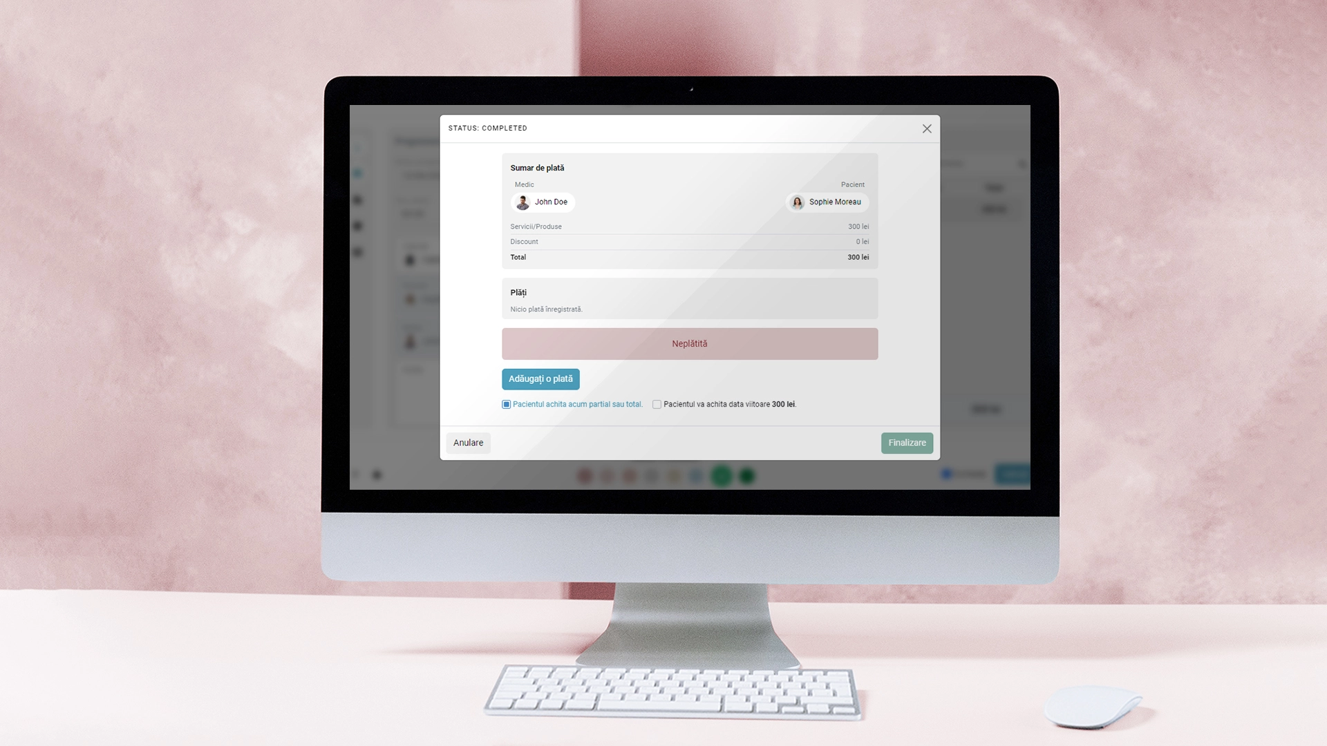 La función Gestión de Ingresos y Pagos del módulo de software {1}