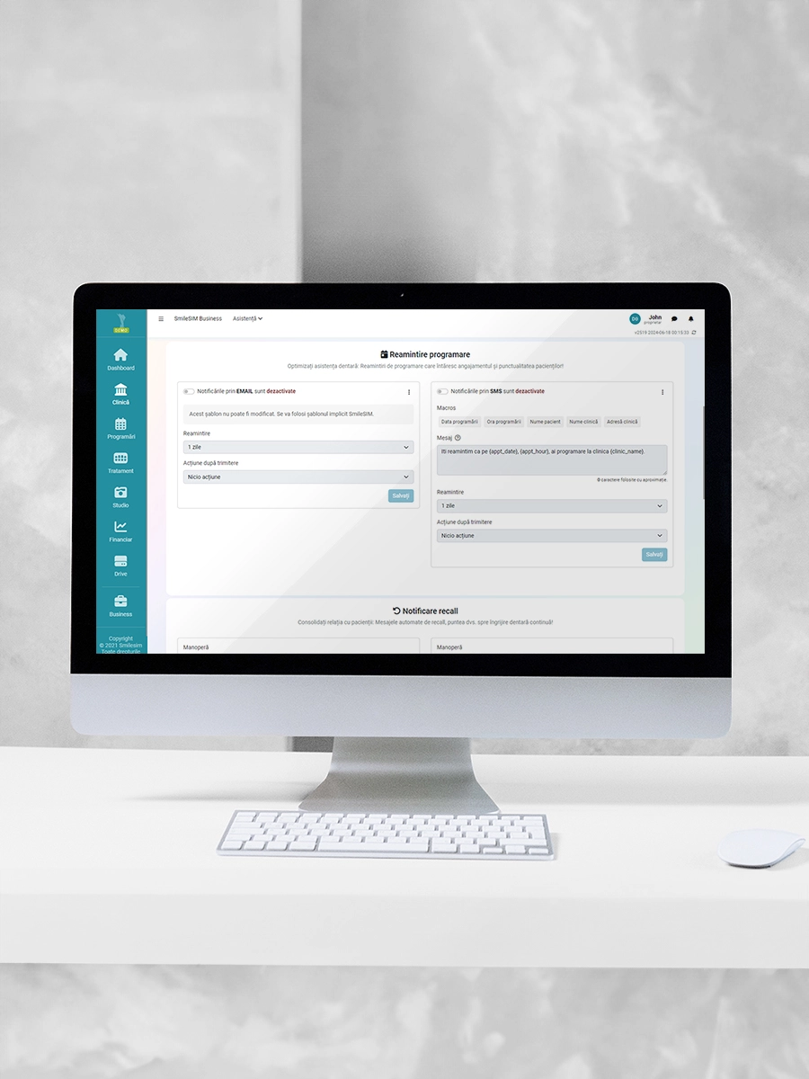 La función Notificaciones al Paciente del módulo de software {1}
