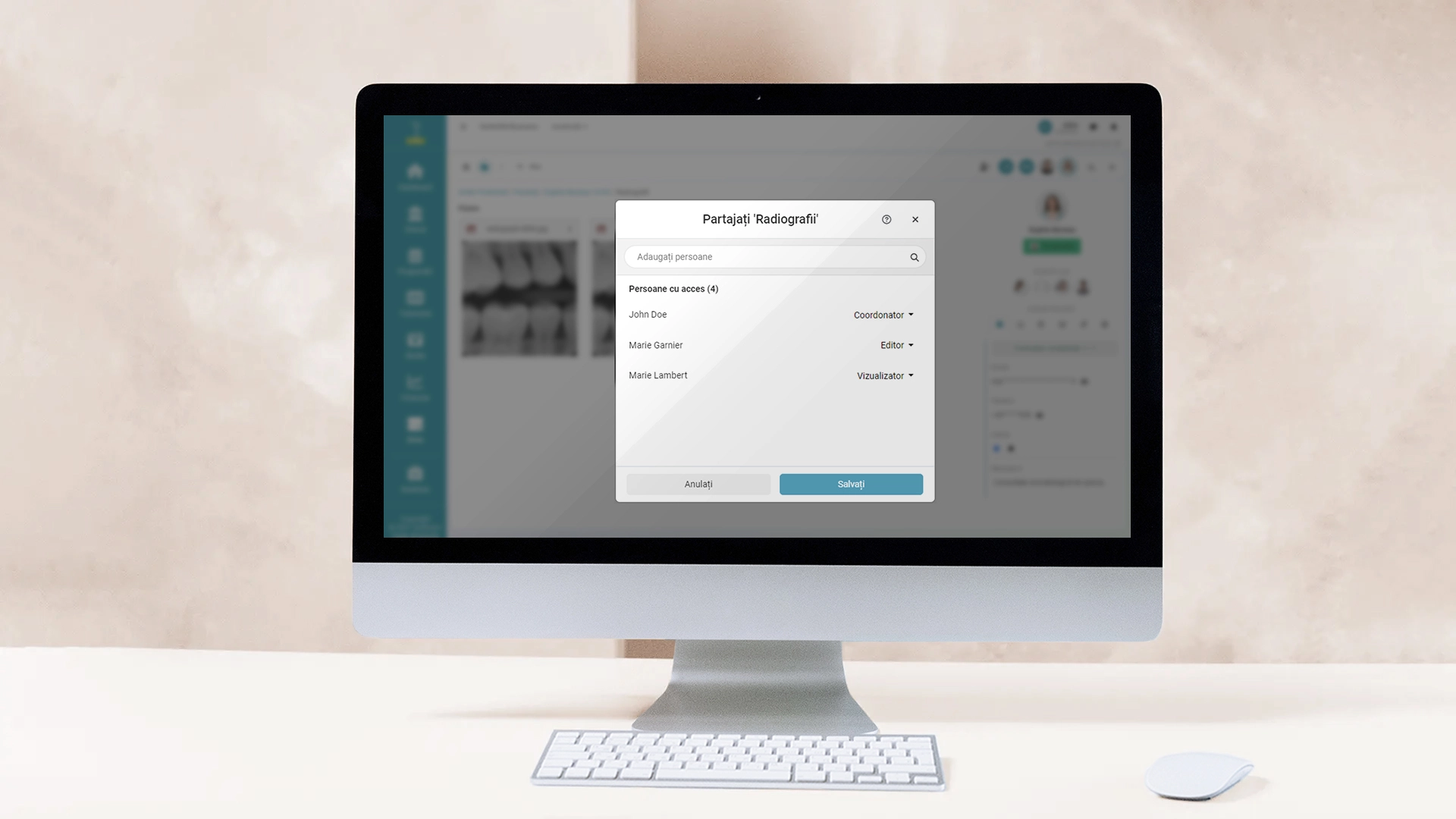 La función Permisos de Acceso del módulo de software {1}