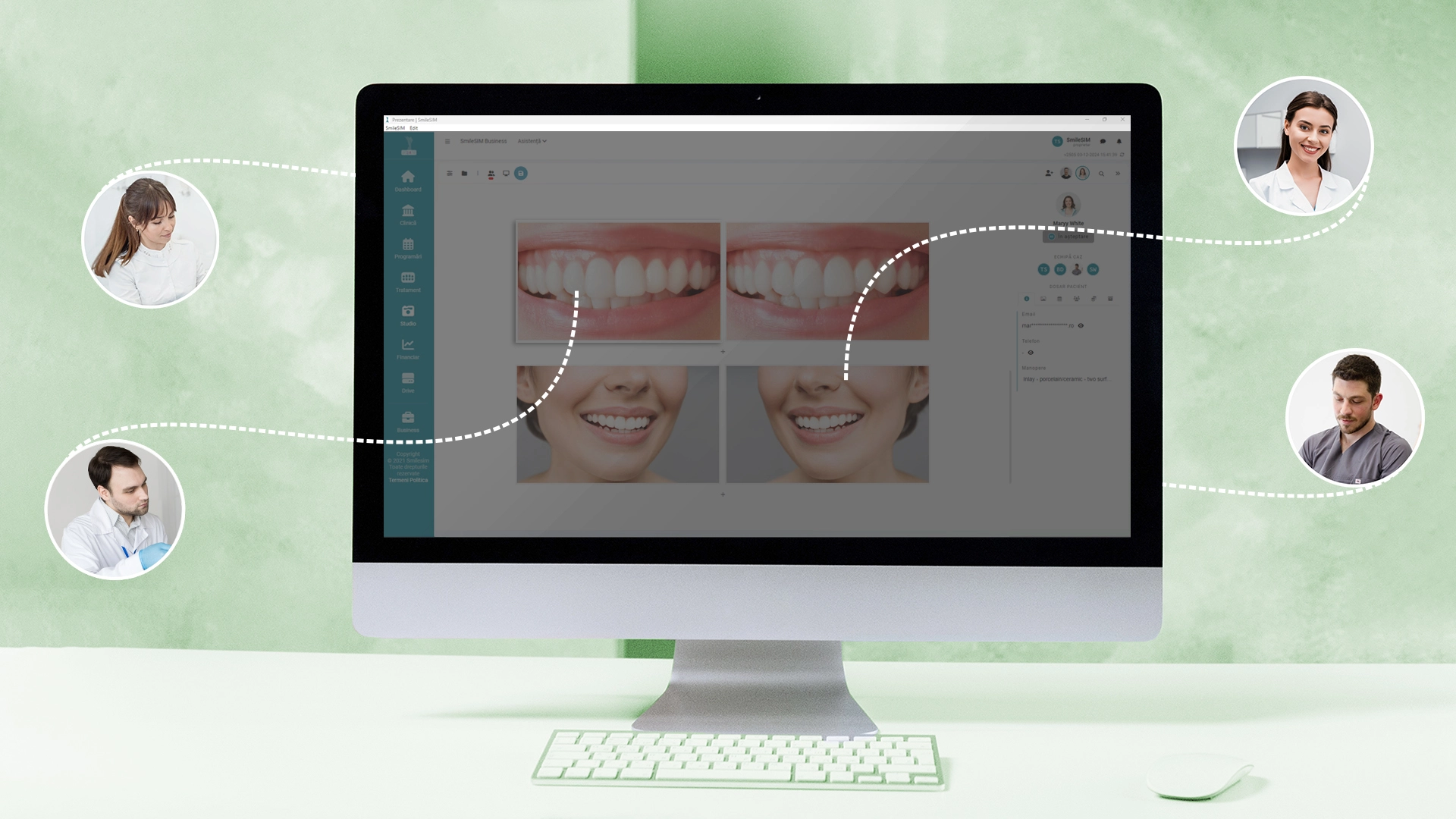 La función Colaboración interdisciplinaria del módulo de software {1}