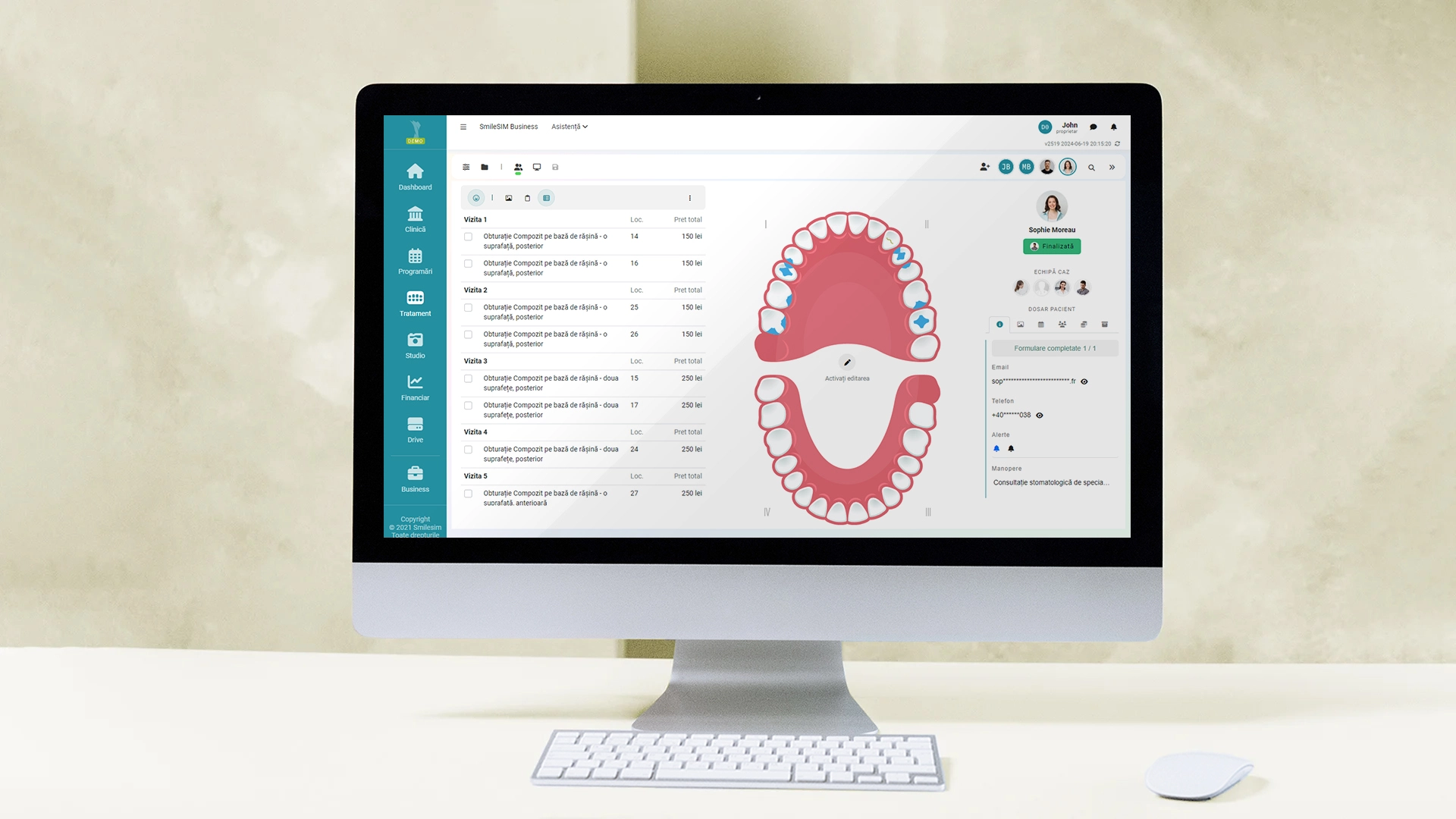 La función Plan de Tratamiento del módulo de software {1}