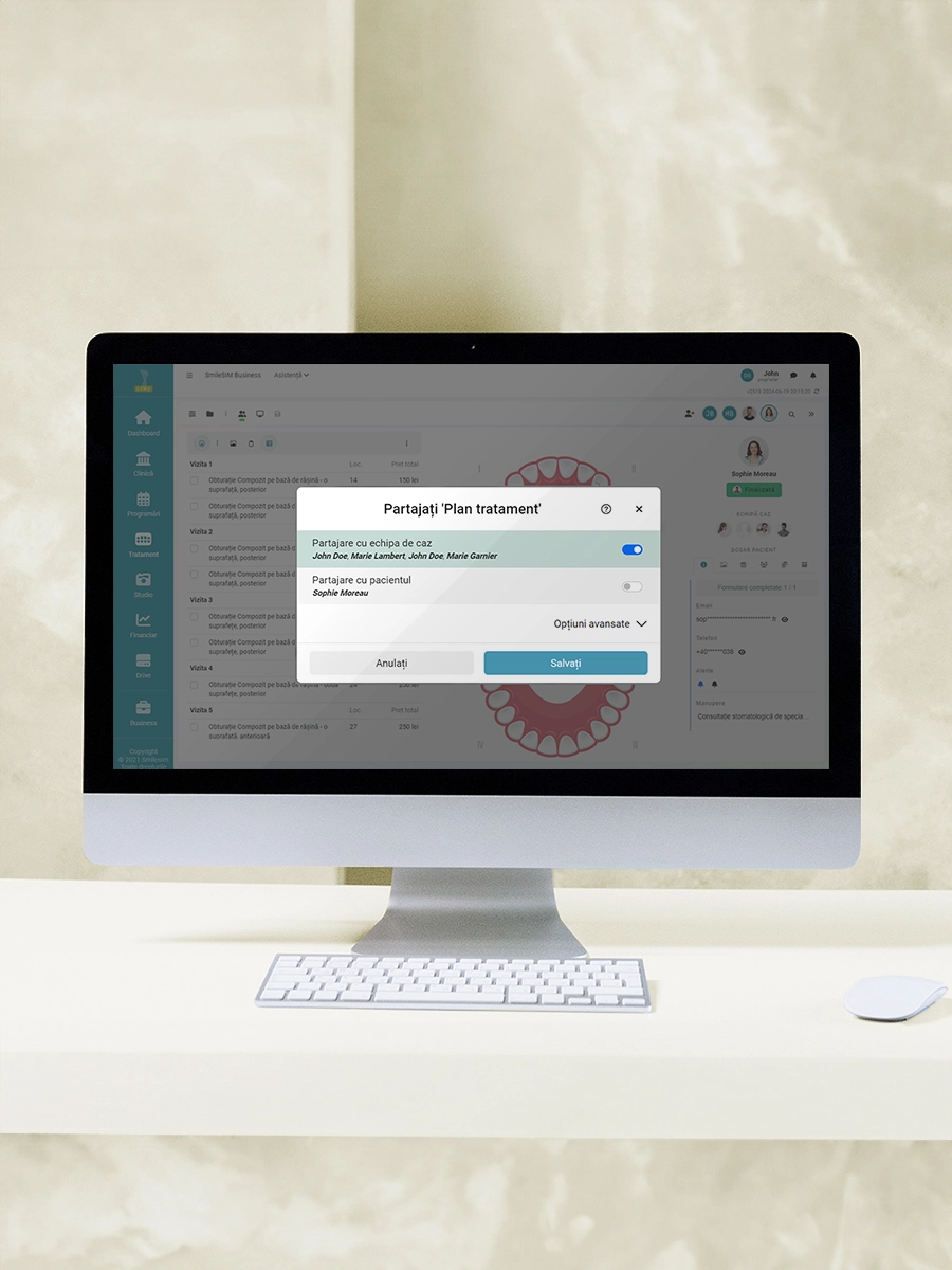 La función Colaboración con el Equipo del módulo de software {1}